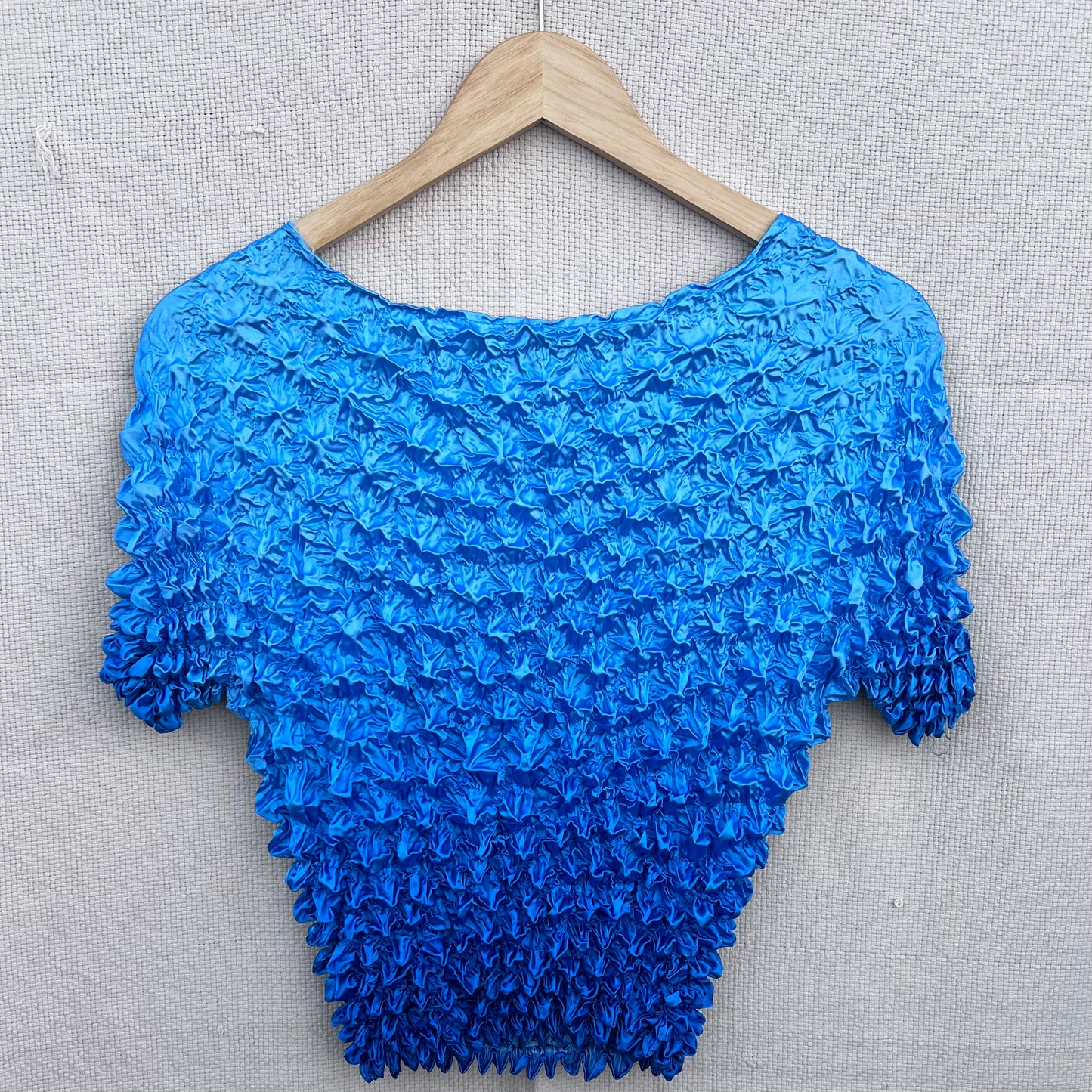 Vintage Blue Scrunched Shirt