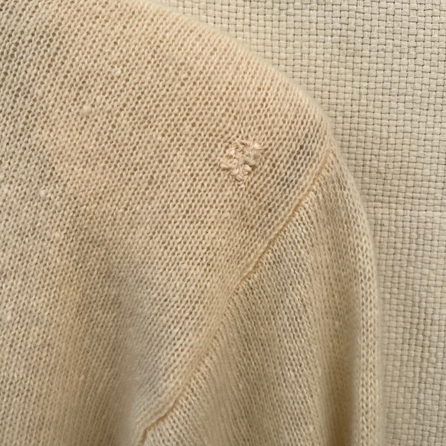 Vintage Cream Wool Sweater