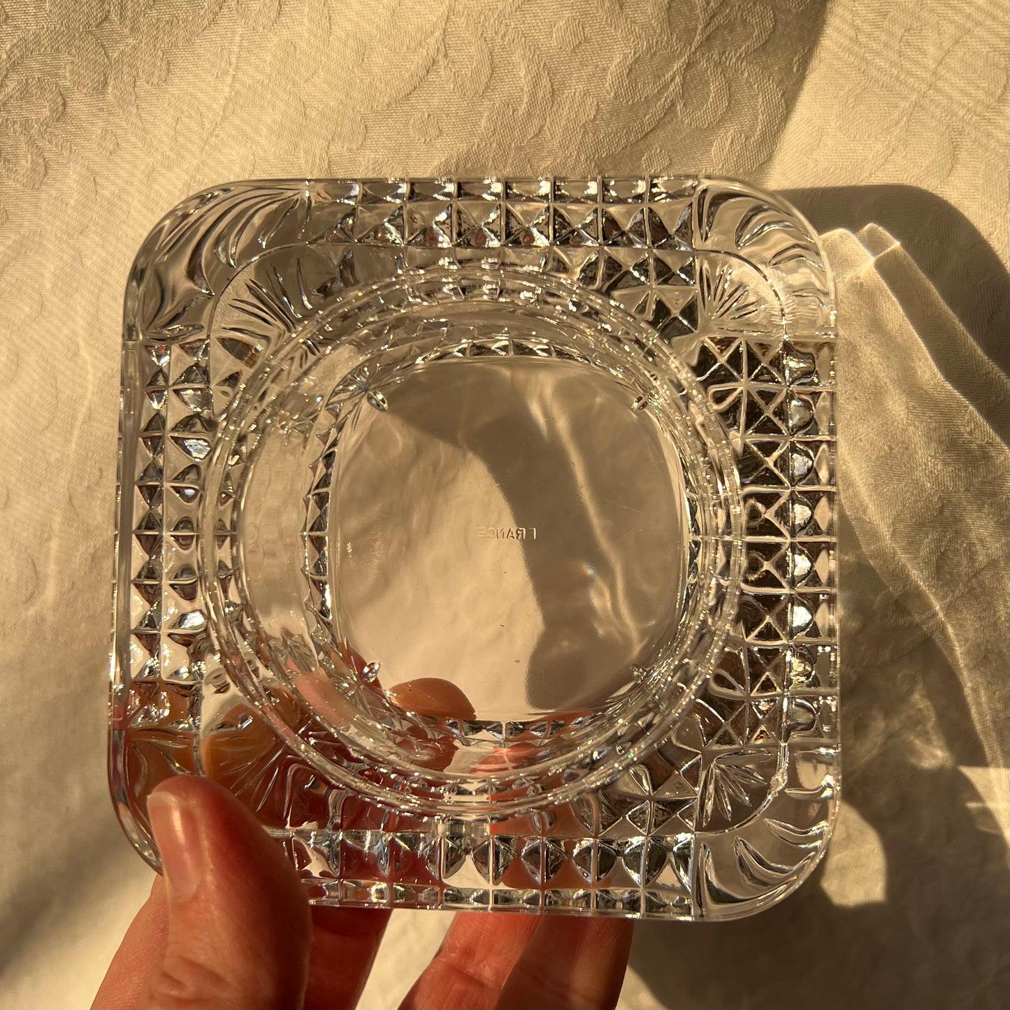 Vintage French Crystal Dish