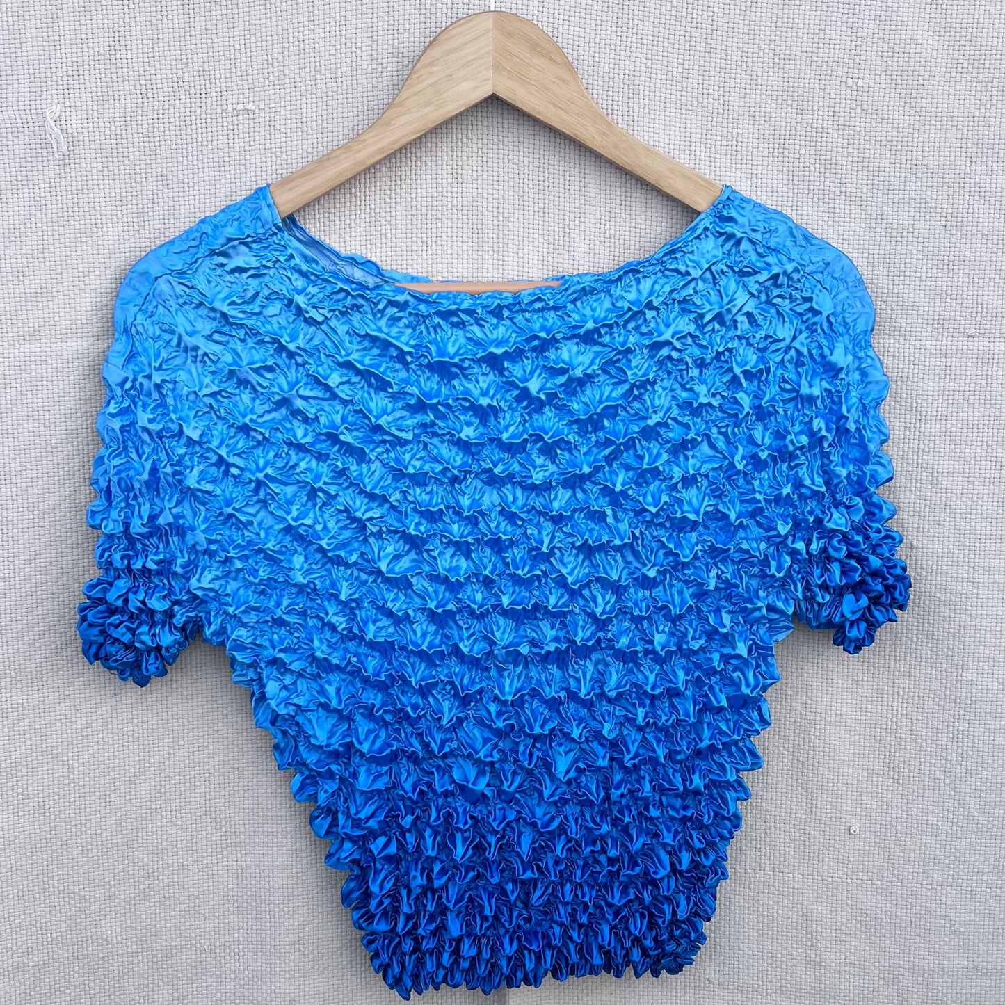 Vintage Blue Scrunched Shirt