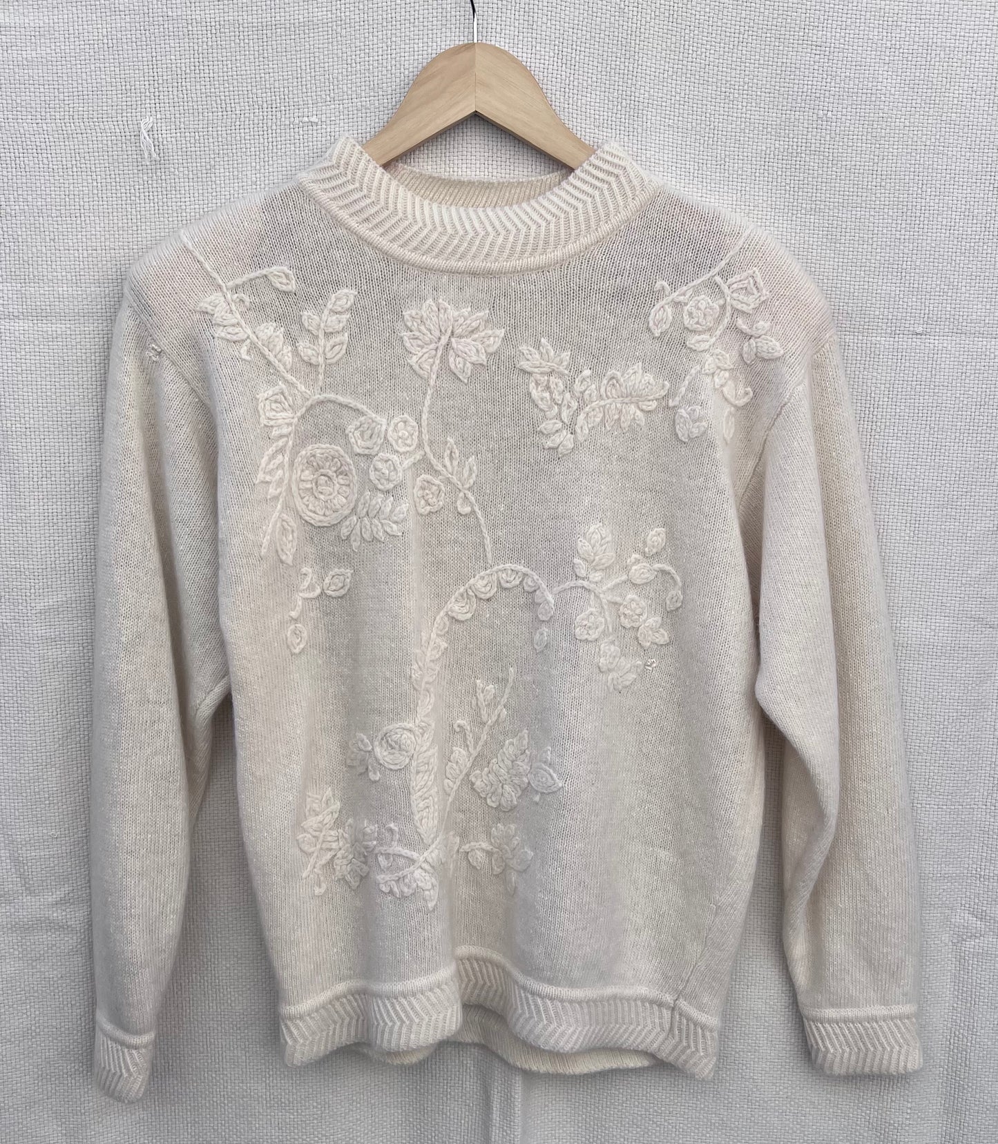 Vintage Cream Wool Sweater