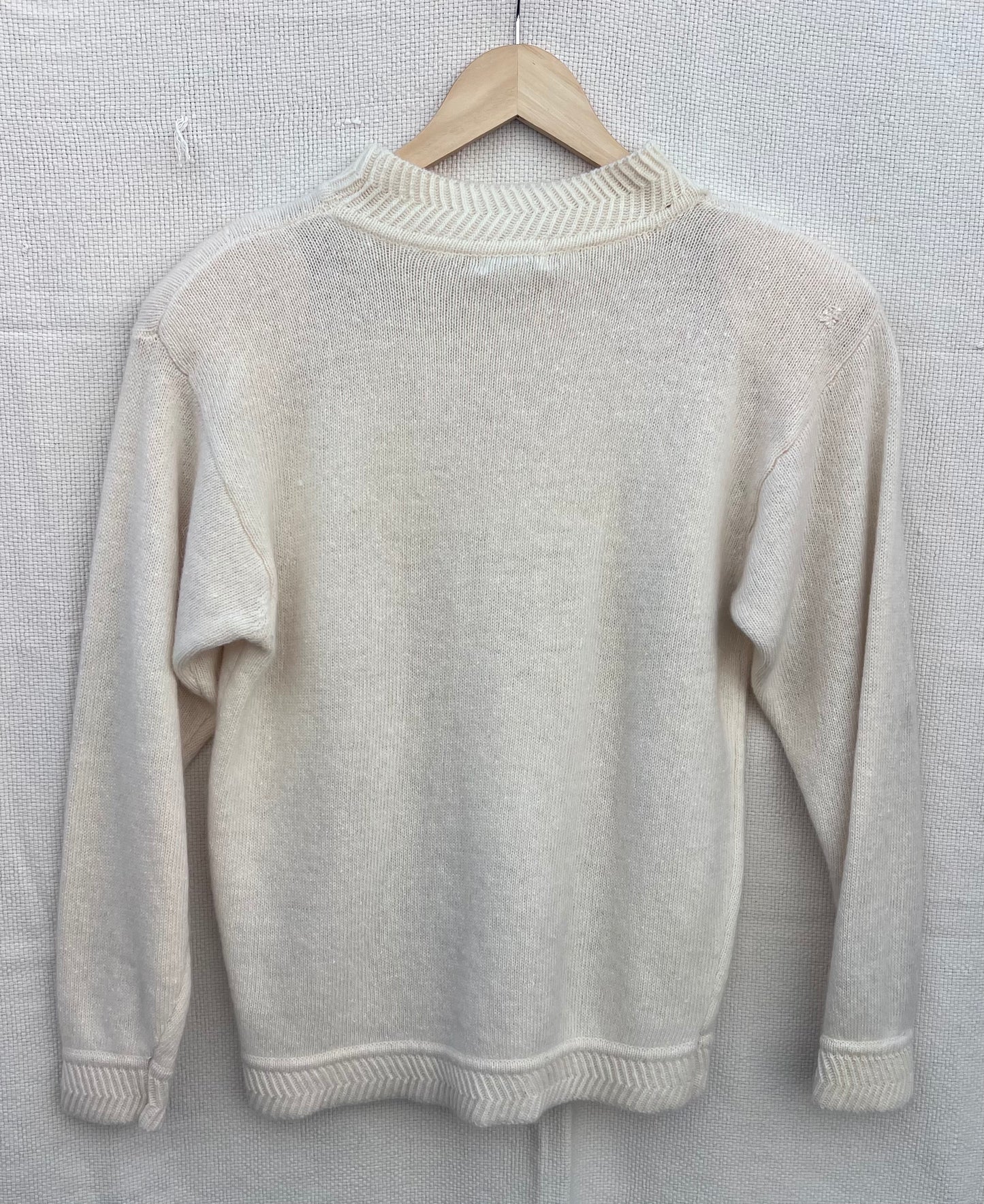 Vintage Cream Wool Sweater
