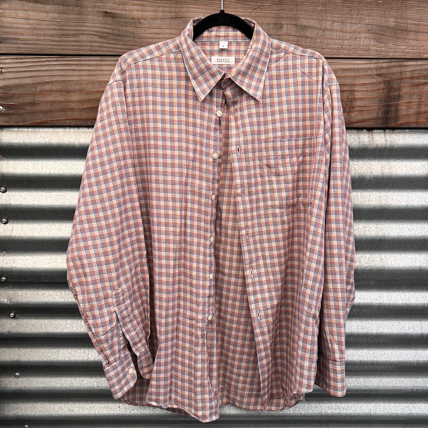 Vintage Plaid Barneys NY Shirt